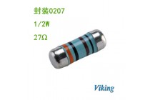 Viking光頡色環貼片電阻27R