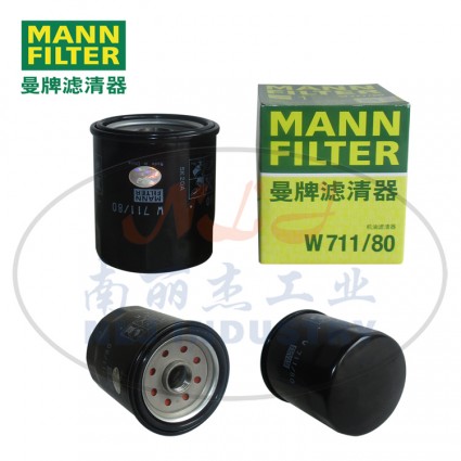 MANN-FILTER(曼牌濾清器)油濾W711/80