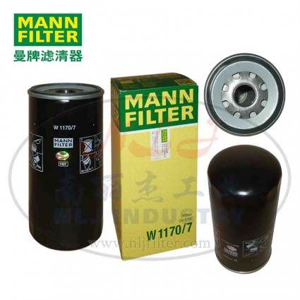 MANN-FILTER(曼牌濾清器)油濾W1170/7