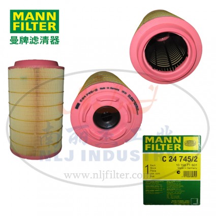 MANN-FILTER(曼牌濾清器)空濾C24745/2